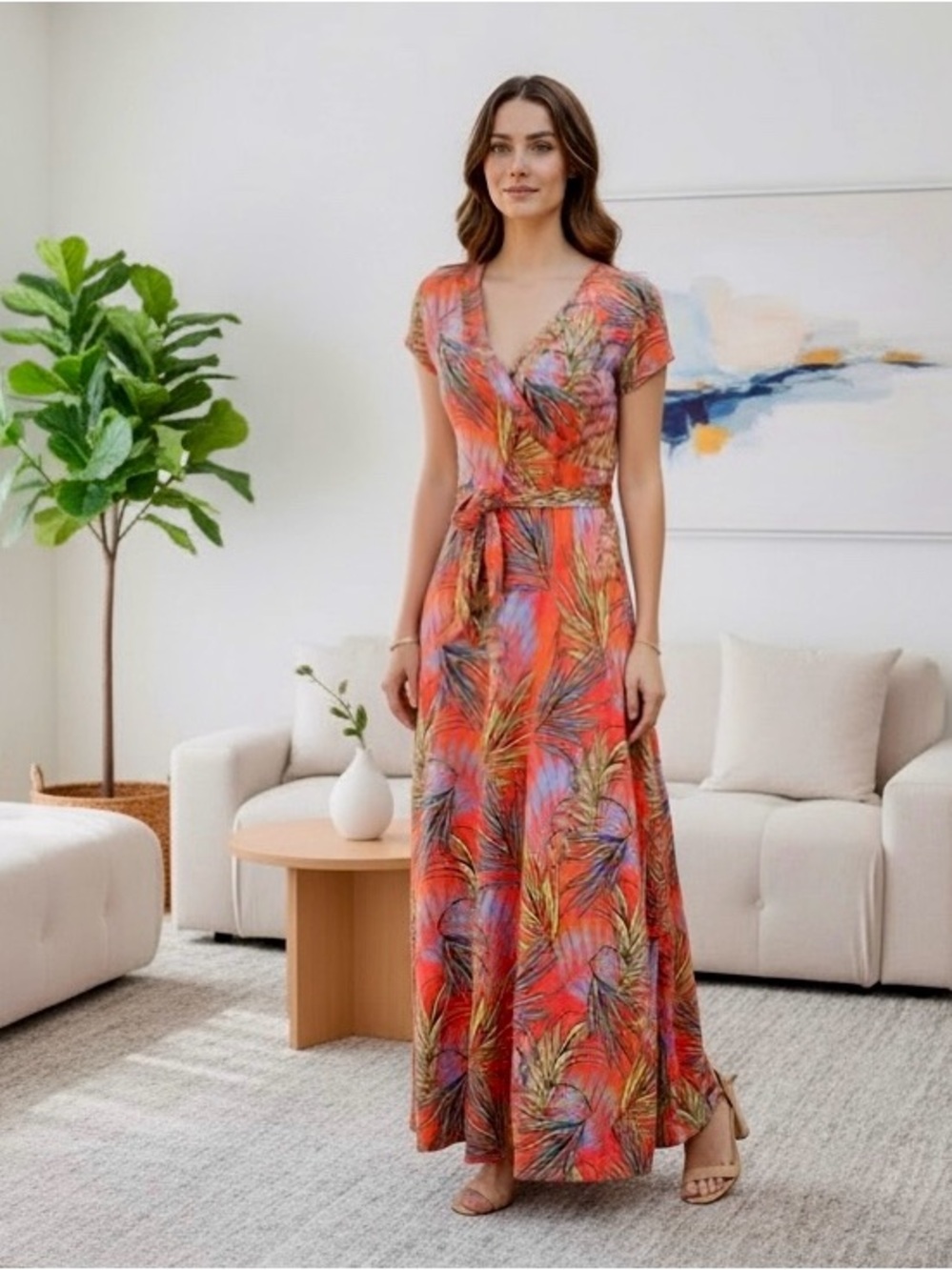 NWT Cocomo Women Floral Maxi Dress – Size S
